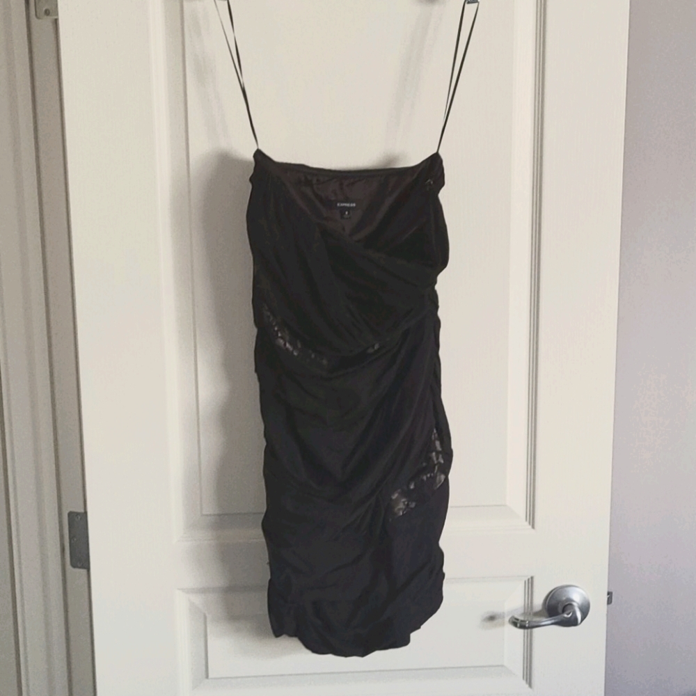Womans black dress